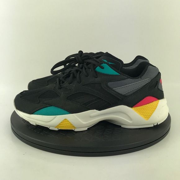 Reebok Classic Aztrek 96 Retro Running Shoes Black/Teal DV8528 Women's Size 7.5 - Picture 8 of 12